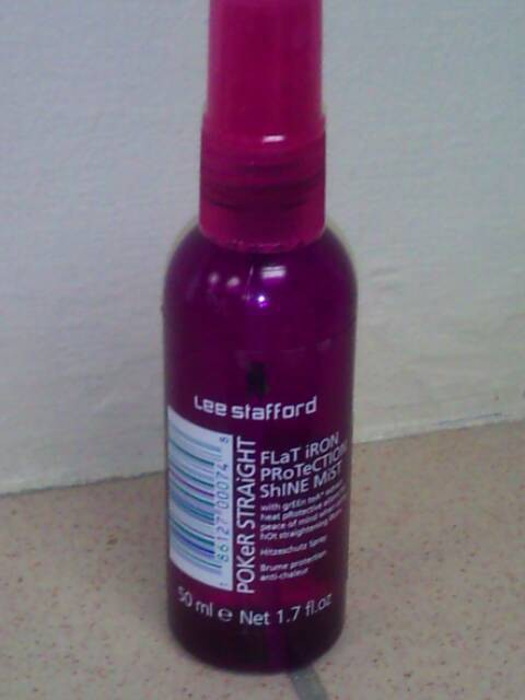 Lee stafford poker straight clearance flat iron protection shine mist