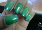 Woolies Green with Jessica Metalic green tips