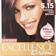 Loreal Paris excellence hair colorant in 5.15 iced brown