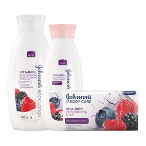 Johnson’s® Vita-Rich Raspberry Body Care Range
