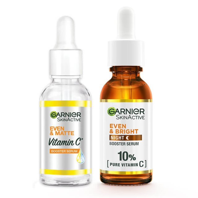 Garnier Even &amp; Matte Vitamin C Serums Range