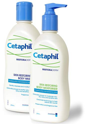 Cetaphil Restoraderm Body wash and moisturiser