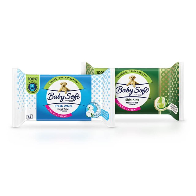 Baby Soft Moist Toilet Tissue Range