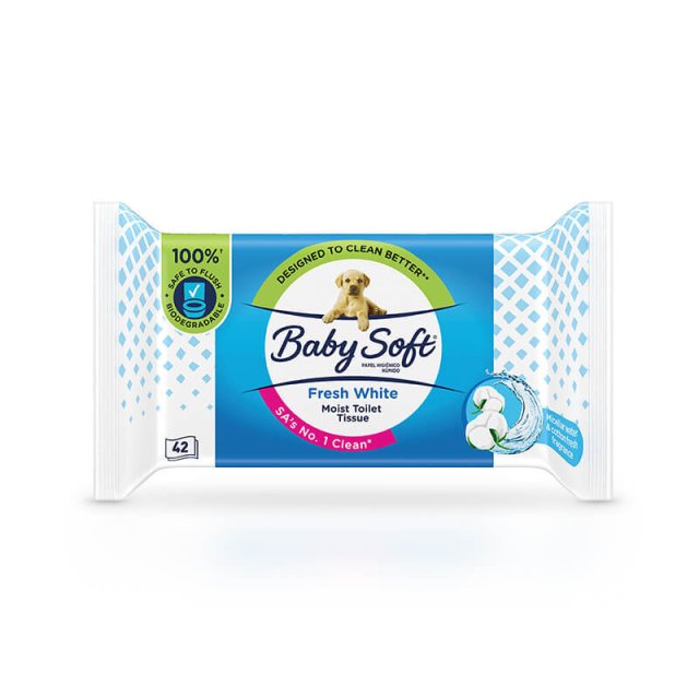 Baby Soft Fresh White Moist Toilet Tissues