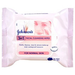 Johnson's 3 in 1 Cleansing Facial Wipes
