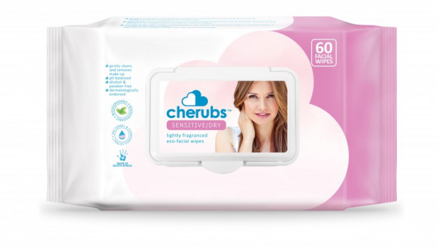 Cherubs Eco-Care Make-Up Remover Facial Wipes for Sensitive Skin