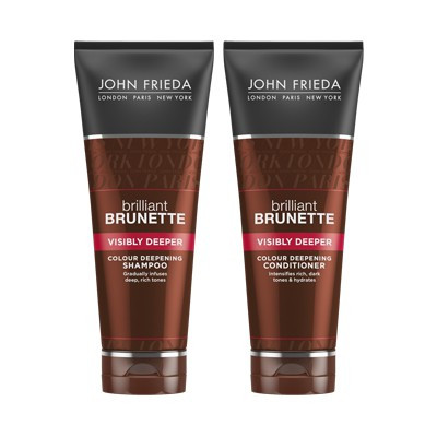 John Frieda Brilliant Brunette Visibly Deeper Shampoo and Conditioner