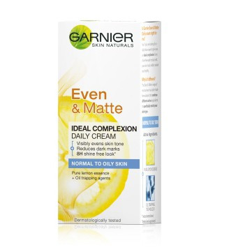 Garnier Even and Matte Ideal Complexion Daily Cream for Normal to Oily Skin