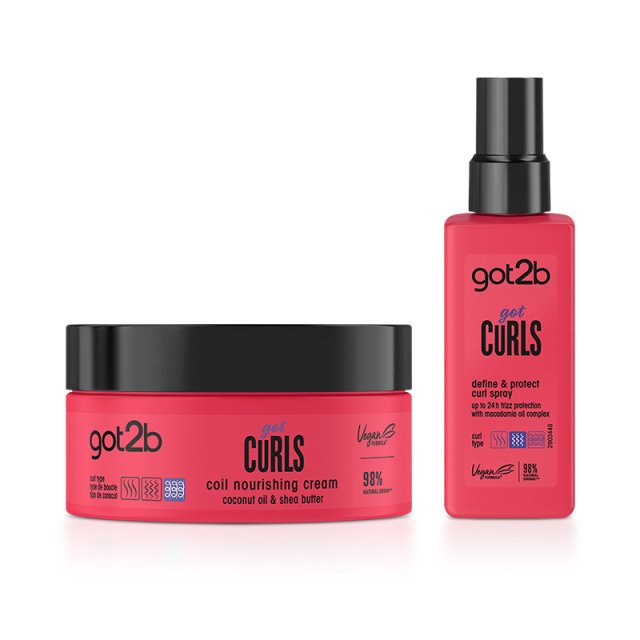 Got2b got Curls Define &amp; Protect Curl Spray (150 ml) &amp; Got2b got Curls Coil Refresher Cream (200 ml)