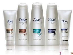 Dove shampoo and hair condtioners