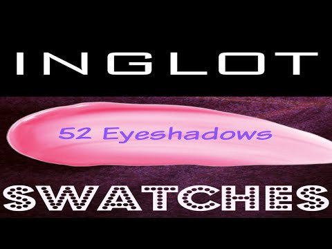 INGLOT Eyeshadow Swatches