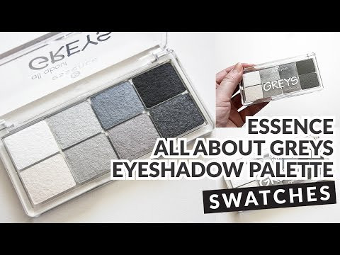 Essence All about Greys Eyeshadow Palette Swatches