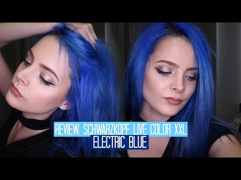 Schwarzkopf LIVE COLOR XXL Semi Permanent Hair Dye in Electric Blue DEMO and Review!