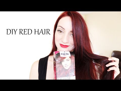 How I Color My Hair At Home (Dark Red) | Schwarzkopf Palette Deluxe