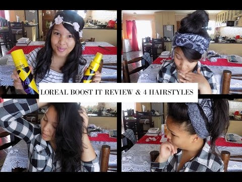 L'Oreal Paris Boost It Pro Mousse &amp; Hairspray Review &amp; 4 x Hairstyle Ideas x Beauty Bulletin