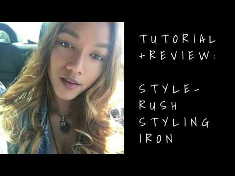 TUTORIAL + REVIEW of StyleRush Styling Iron