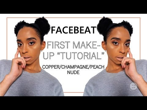 My First Make up &quot;tutorial&quot;| Copper, Champagne and peachy Nude | South African YouTuber