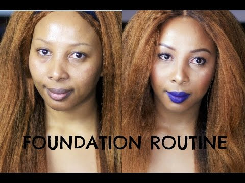 MY FOUNDATION ROUTINE |  + Highlight &amp; Contour