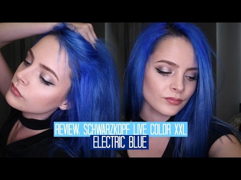 Schwarzkopf LIVE Ultra Brights SemiPermanent Blue Hair Dye Electric Blue   Morrisons